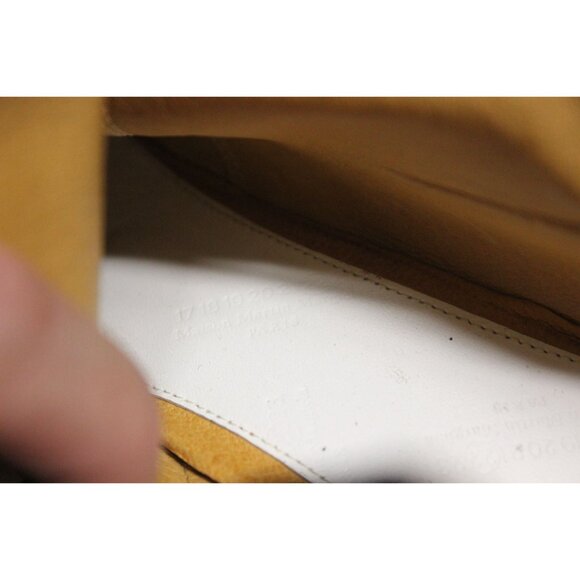 Maison‎ Martin Margiela distressed suede leather triangle wedge heel ankle boots - Picture 16 of 16